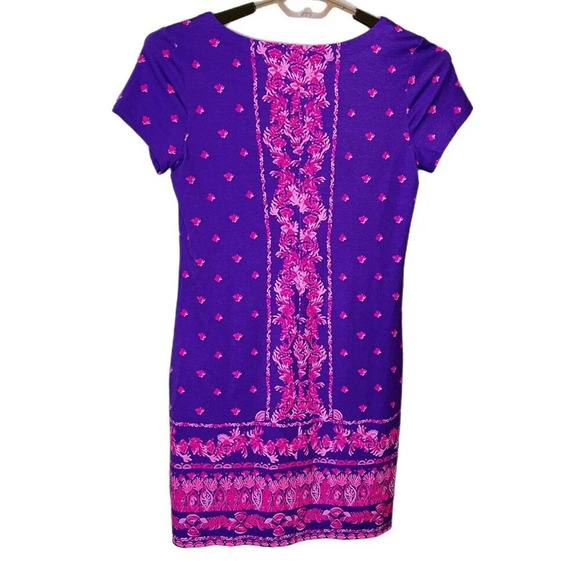 Lilly Pulitzer Purple and Pink Midi Dress - Picture 9 of 9